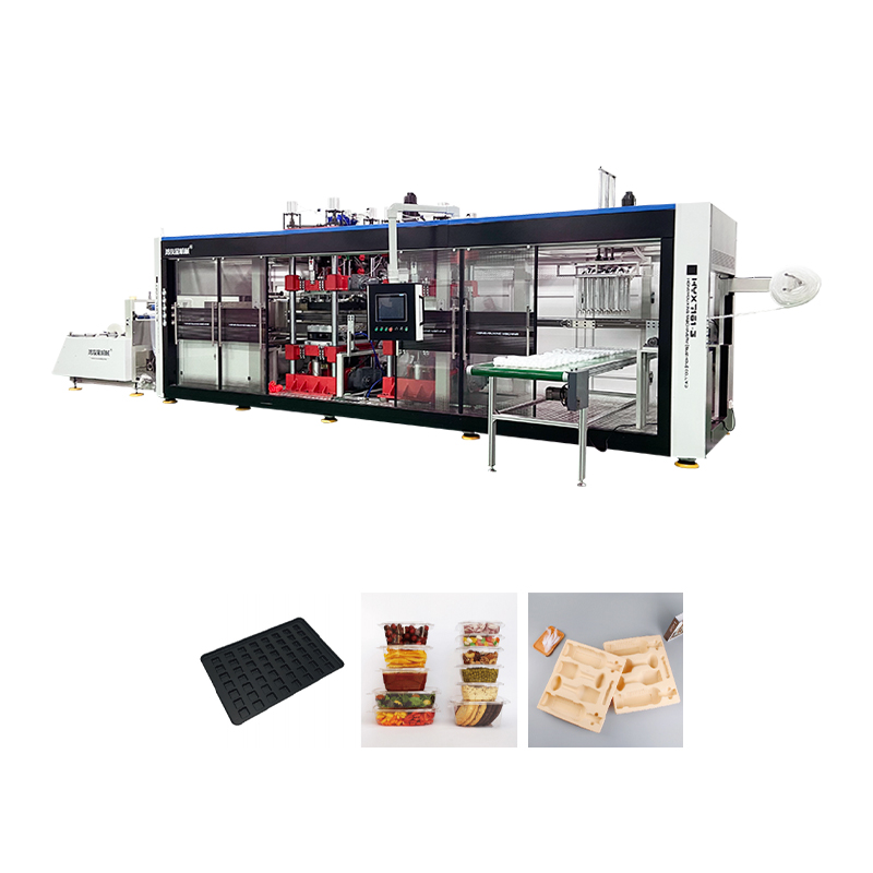 HYX-7161 Volledig automatische positieve en negatieve druk 3 stations thermovorming machine
