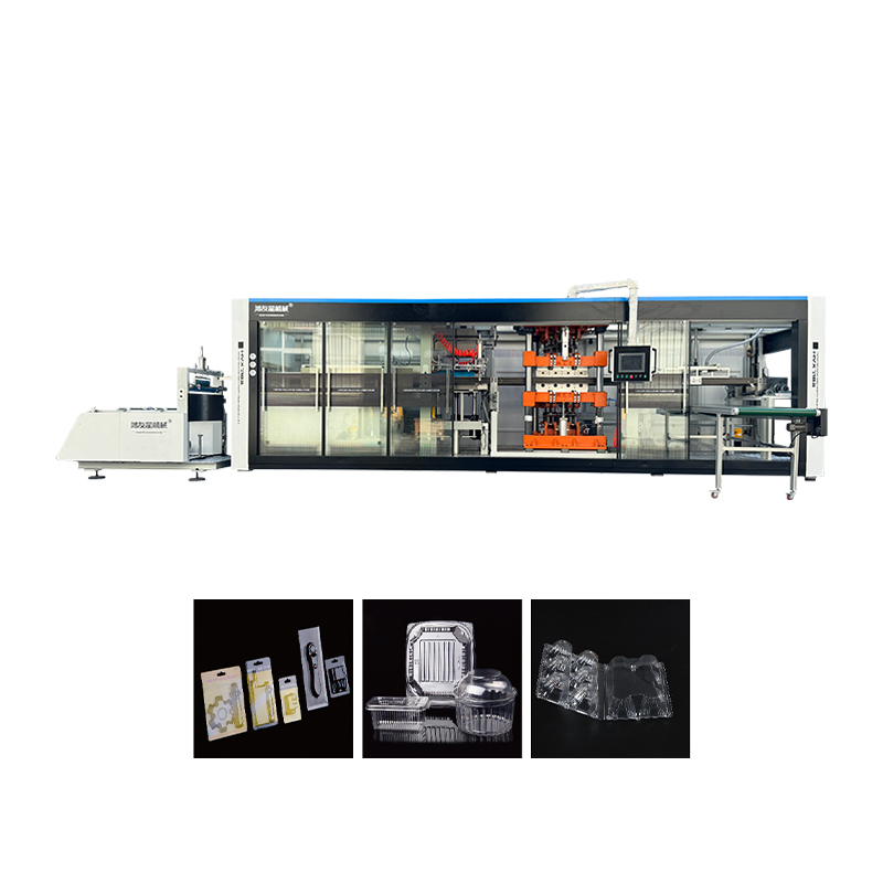 Volledige automatische vorming/snijden/stapelen van plastic vacuümvormingsmachine
