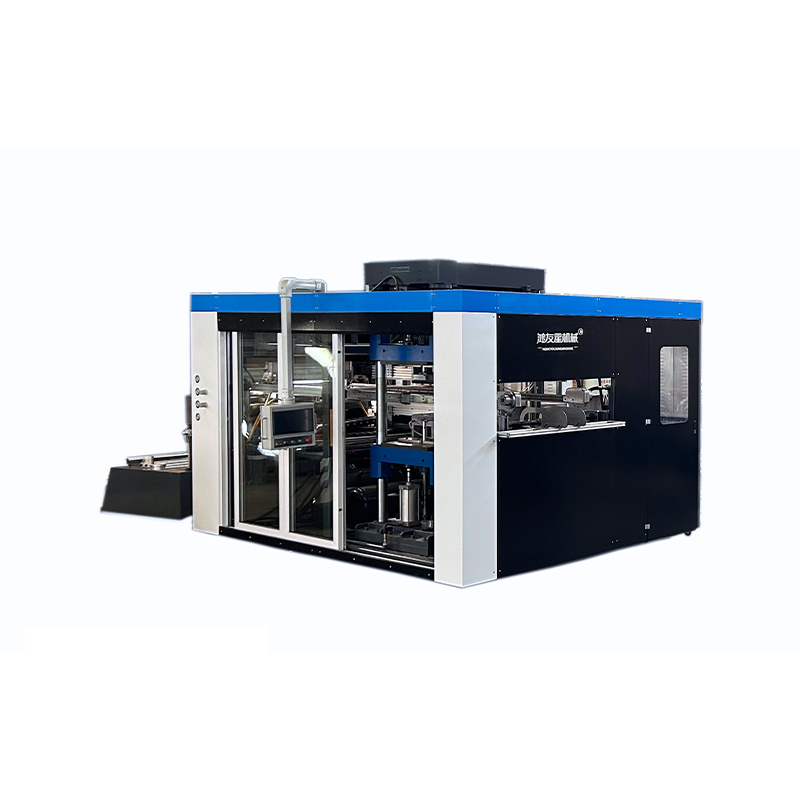 HW-85A Automatische high-speed multi-station positieve en negatieve druk thermovorming machine